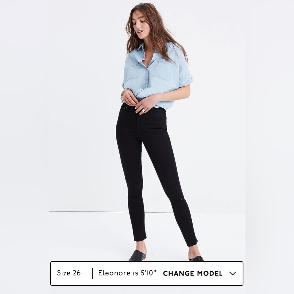 Madewell 10” High Rise Skinny Jeans in Carbondale Wash